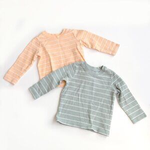 Wonder Nation Toddler Long Sleeve Shirts, Set of 2